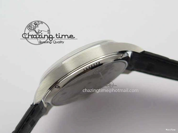 MIROTIME 0424 Effortless Portuguese IW544404 SS White Dial On Black Leather Strap A 7257